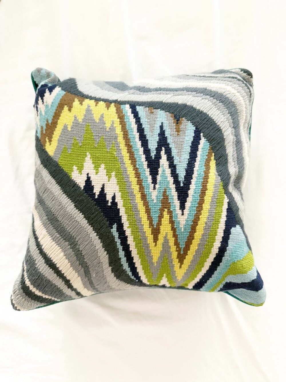 Jonathan Adler Bargello Jungle Road Throw Accent Square Pillow